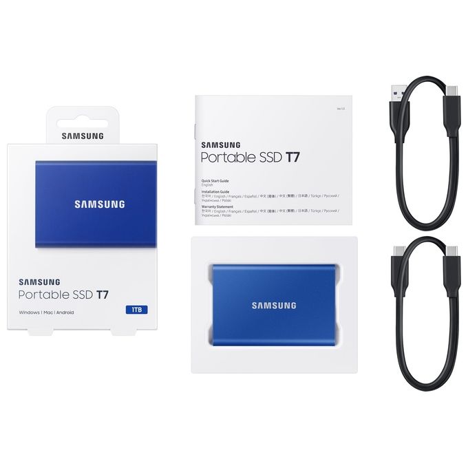 Samsung MU-PC1T0H Ssd Esterno Portatile 1000Gb Blu
