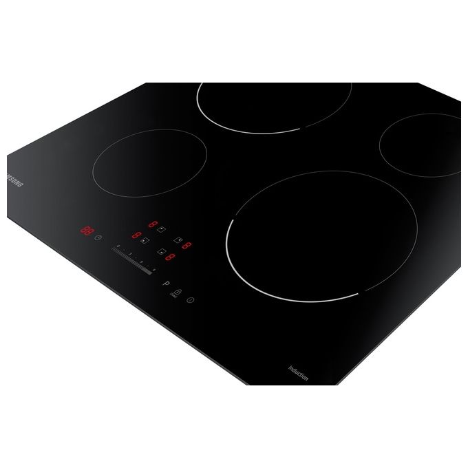 Samsung NZ64T3707AK Piano Cottura a Induzione Area Flex Zone Slide Touch Control Display LED 60 cm Nero
