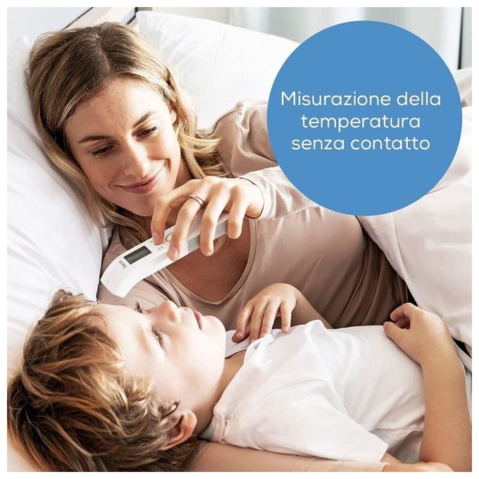 Beurer FT85 Termometro a Infrarossi senza Contatto Temperatura Corporea Ambientale Display LCD 60 Memorie colore Bianco