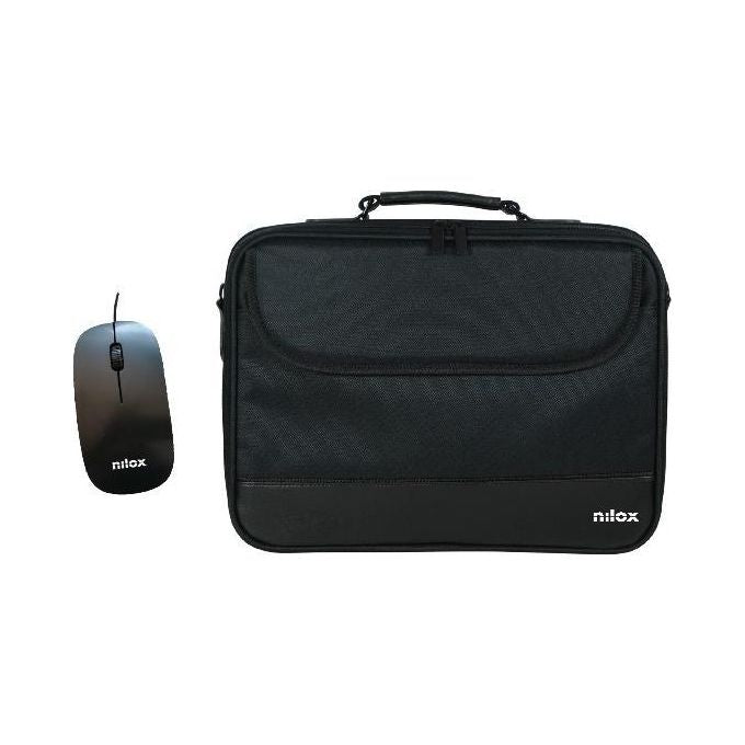 Nilox NXMOS5156BK Notebag 156'' Pro con Mouse Usb