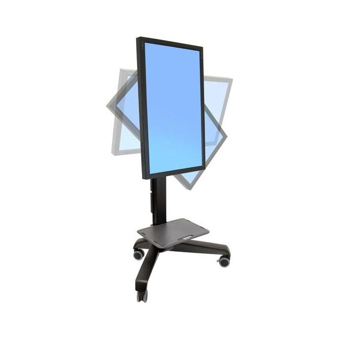 Ergotron Neo-Flex Mobile MediaCenter UHD Carrello per Display LCD Nero Dimensione Schermo 50''-80