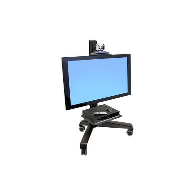 Ergotron Neo-Flex Mobile MediaCenter UHD Carrello per Display LCD Nero Dimensione Schermo 50''-80
