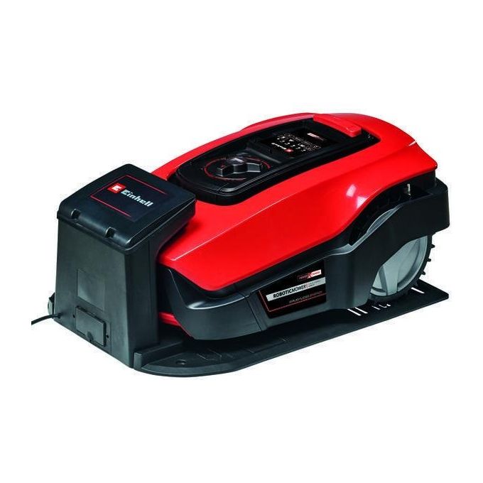 Einhell 3413940 FREELEXO Robot Tagliaerba a Batteria 18V 18 cm larghezza taglio pendenza 35% App Bluetooth multizona colore Rosso