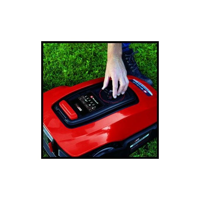 Einhell 3413940 FREELEXO Robot Tagliaerba a Batteria 18V 18 cm larghezza taglio pendenza 35% App Bluetooth multizona colore Rosso