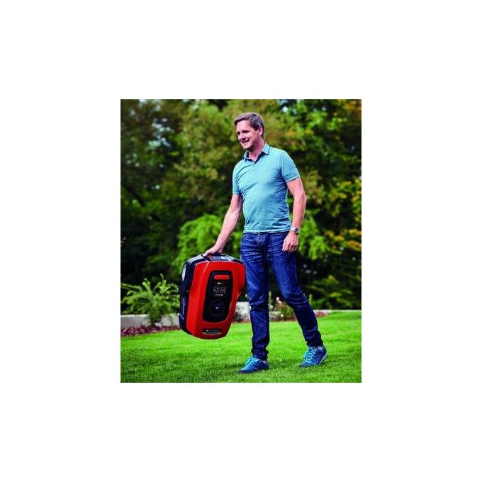 Einhell 3413940 FREELEXO Robot Tagliaerba a Batteria 18V 18 cm larghezza taglio pendenza 35% App Bluetooth multizona colore Rosso