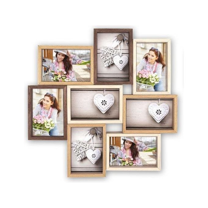 ZEP TY087 Montreaux Set di cornici per foto in legno per 8 foto 10x15 cm colore Legno