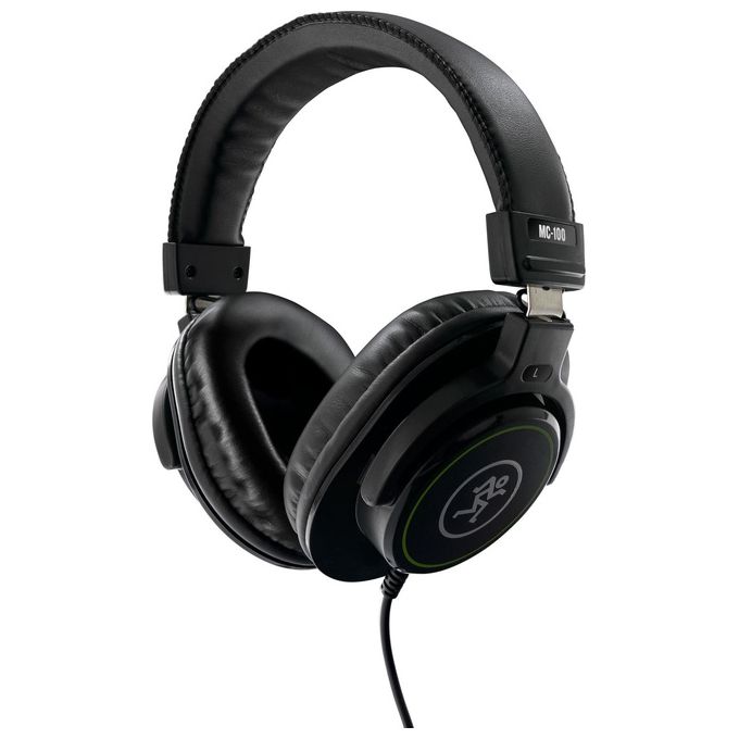 Mackie MC-100 MC SERIES Cuffie Studio Over-Ear Chiuso 3 m con Adattatore 3,5 mm a 6,3 mm colore Nero