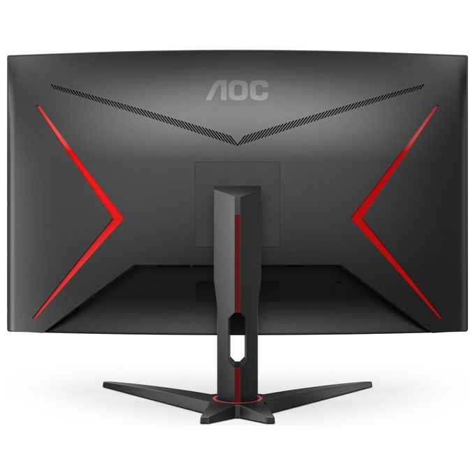 AOC C32G2ZE-BK Monitor Gaming Curvo 31.5'' VA Full HD 1920x1080 240 Hz 0.5 ms AMD FreeSync Premium colore Nero Rosso