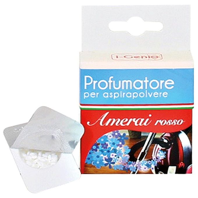 I-Genio 960 Profumo per Aspirapolvere in Granuli Amerai Rosso 4 Bustine
