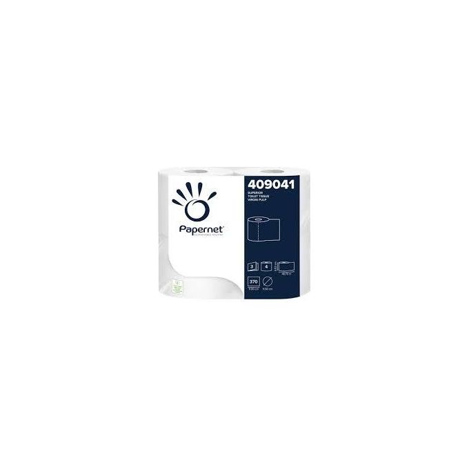 Papernet 8024929990411 Carta igienica superiore 3 veli 370 strappi 40,7 m Bianco