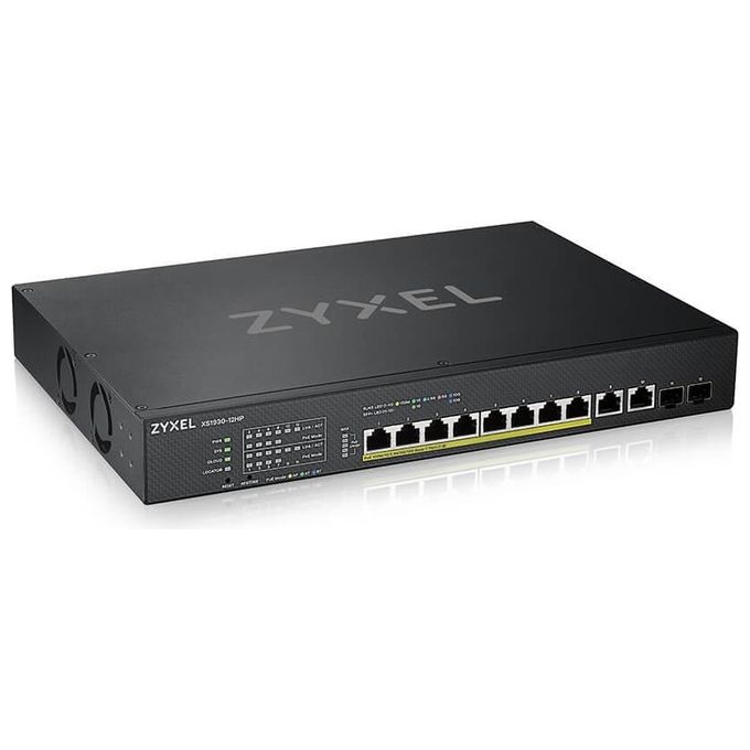 ZYXEL XS1930-12HP-ZZ0101F Switch Gestito L3 8 Porte PoE++ 10G Multi-Gigabit 2 SFP+ 375 W colore Nero