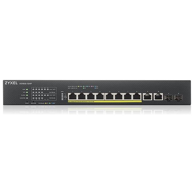 ZYXEL XS1930-12HP-ZZ0101F Switch Gestito L3 8 Porte PoE++ 10G Multi-Gigabit 2 SFP+ 375 W colore Nero
