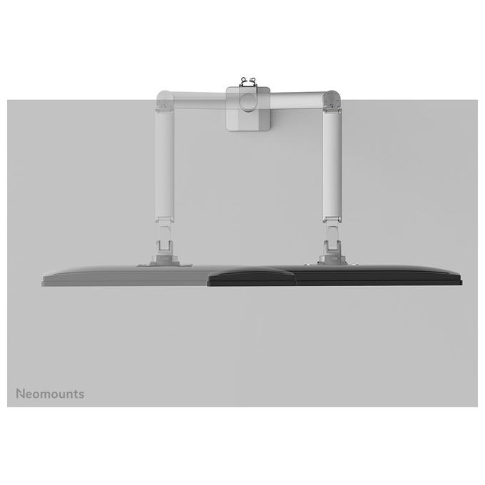 Neomounts DS70-250SL1 Braccio per Monitor 17-35'' Regolazione Altezza a Molla a Gas Rotazione 360° Inclinazione -45° a 45° colore Argento