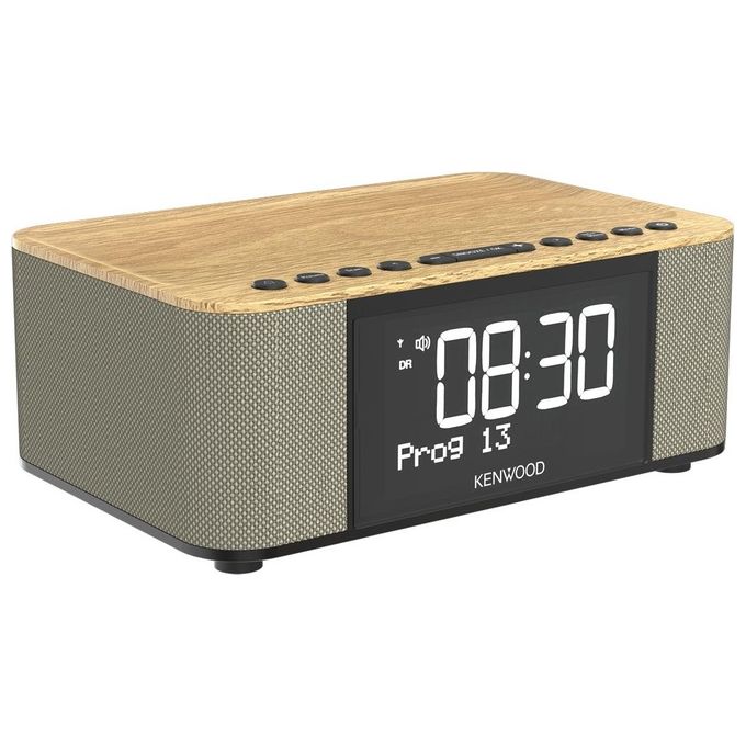 Kenwood CR-ST40DAB-M Radiosveglia Stereo DAB+ FM Bluetooth 5.3 3 Sveglie 6W USB colore Legno