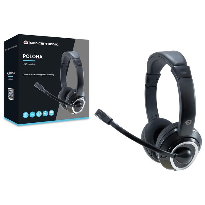 Conceptronic POLONA Home Audio Cuffie Professionali Nero