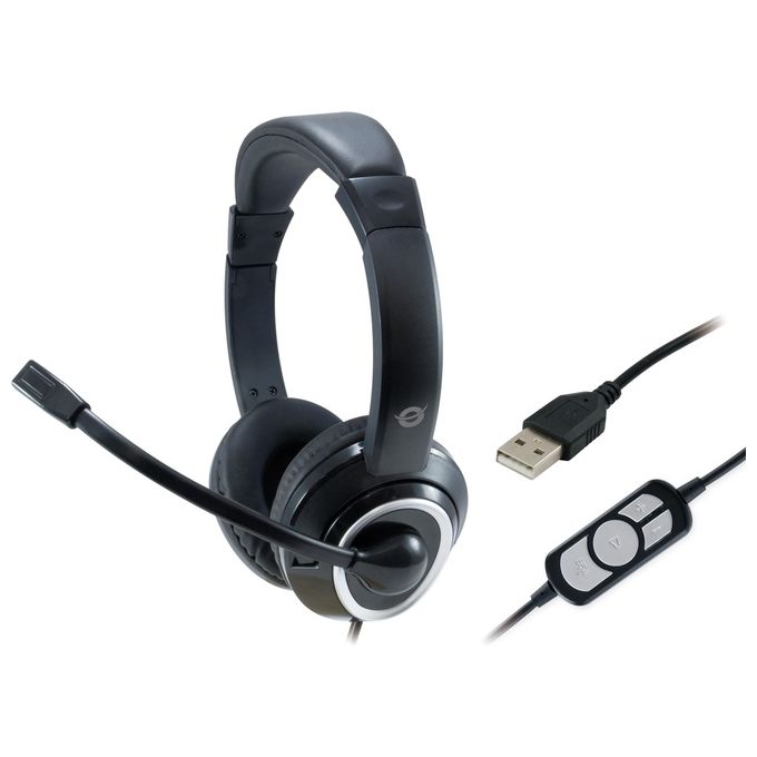 Conceptronic POLONA Home Audio Cuffie Professionali Nero