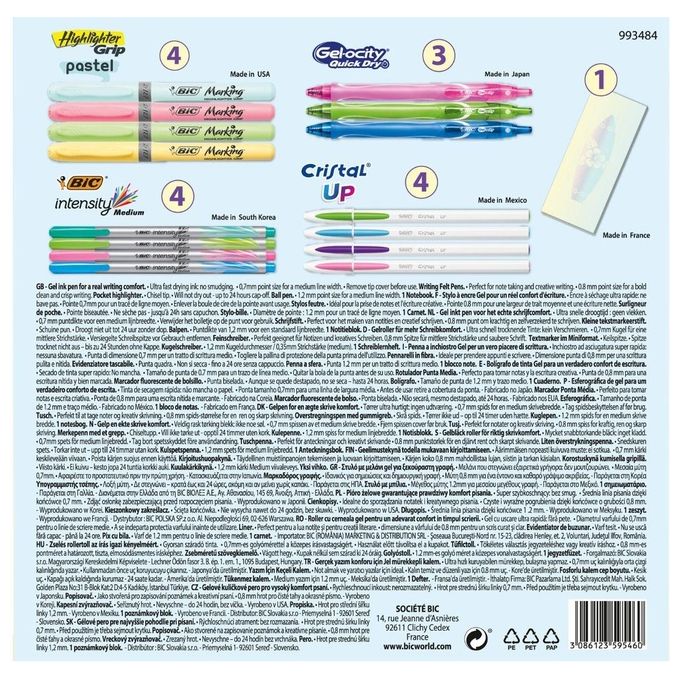 Bic My Pastel Dream Set Scrittura
