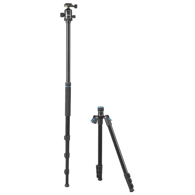 Cullmann 63835 Rondo Treppiede con Rotula RB8.5 e Monopode Rimovibile Altezza Max 185 cm Peso 1.65 Kg Carico Max 4 Kg colore Nero