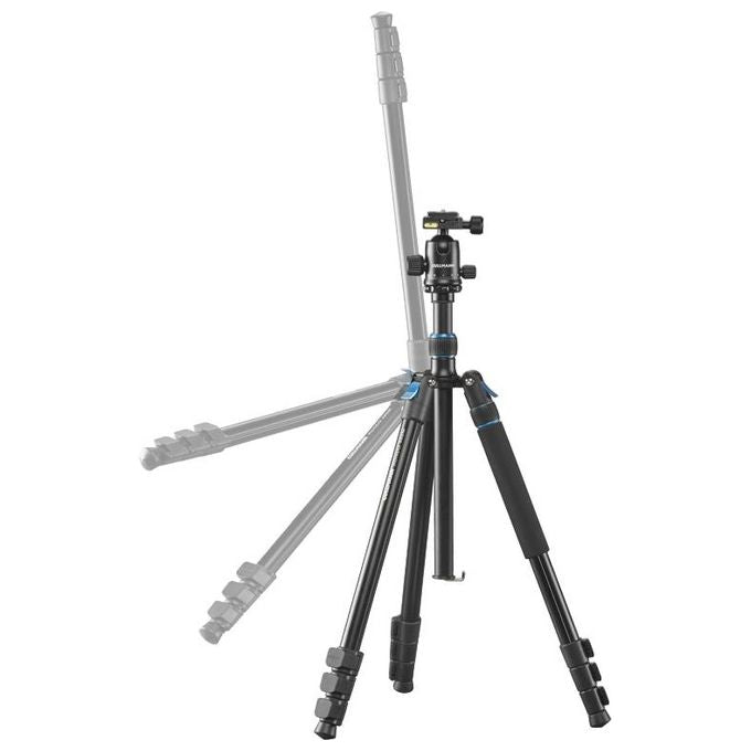 Cullmann 63835 Rondo Treppiede con Rotula RB8.5 e Monopode Rimovibile Altezza Max 185 cm Peso 1.65 Kg Carico Max 4 Kg colore Nero