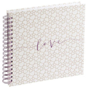 Hama Album Fotografico Romance a Spirale 28x24cm 40 Pagine Bianche da Matrimonio