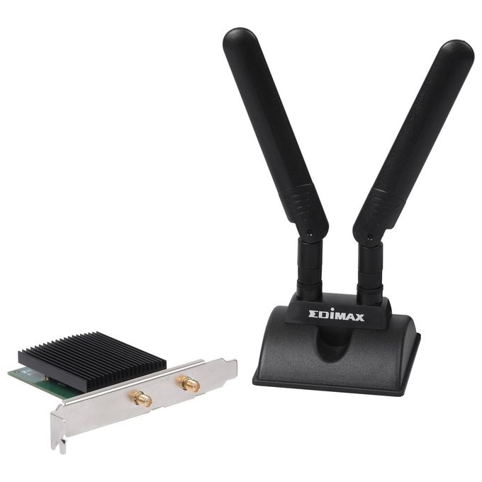 EDiMAX EW-7833AXP Adattatore PCI Express AX3000 Wi-Fi 6 Dual Band Bluetooth 5.0 3000 Mbps 2.4 GHz 5 GHz colore Nero