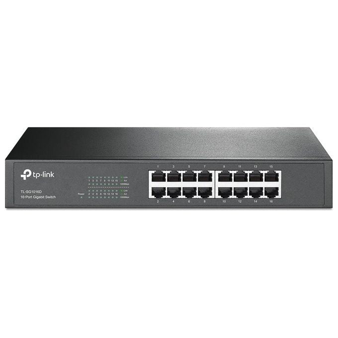 TP-LINK switch 16 porte lan gigbit desktop-rack
