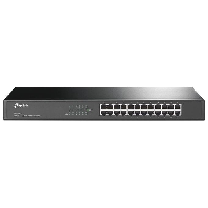 TP-LINK switch 24 porte lan 10-100m metal case rackmount 19'' 1u