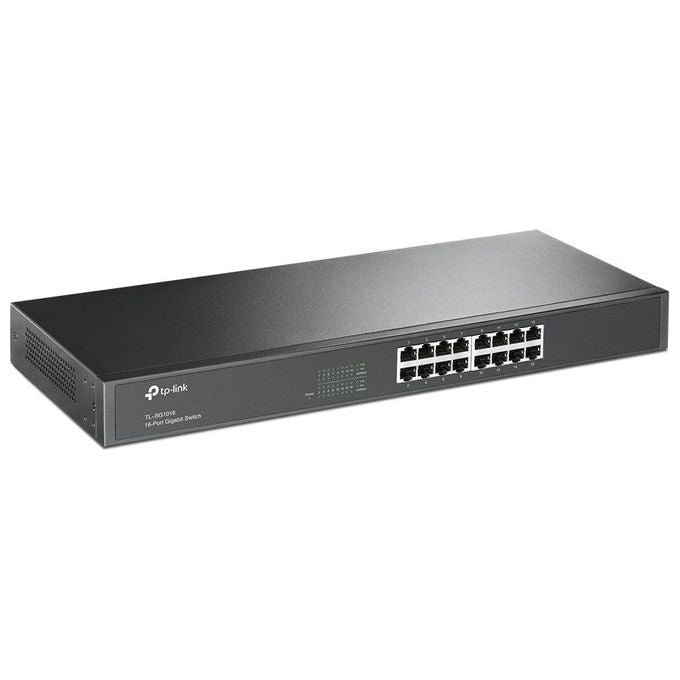 TP-Link Switch 16 porte Gigabit Unmanaged Rack-mountable 1U per rete Ethernet