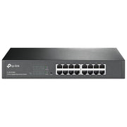 TP-Link TL-SG1016DE Switch Desktop Easy Smart, 16 Porte RJ45 Gigabit 10-100-1000 Mbps, Plug and Play, Struttura in Acciaio