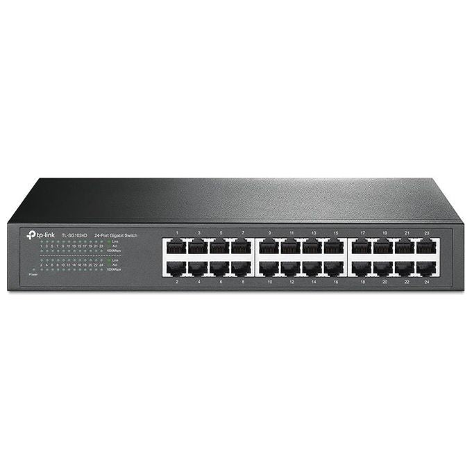 TP-LINK switch 24 porte lan gigabit desktop-rackmount 13'' 1u