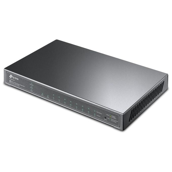 TP-LINK Switch 8p Lan Gigabit Poe+ Smart Rj45 con 2 Sfp,802.3af Sfp Alim.53w Poe
