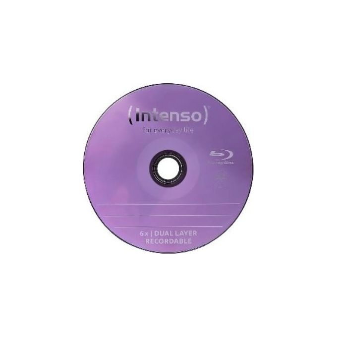 Intenso 5001115 Blu-Ray BD-R 25GB 6x Speed Stampabile Confezione da 50pz Cake Box colore Blu