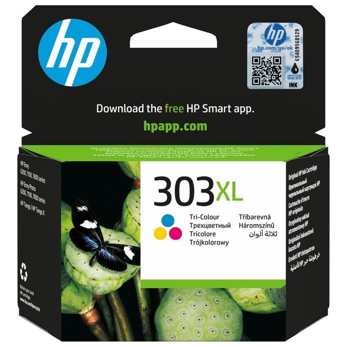HP T6N03AE 303XL Cartuccia Inchiostro Tricromia Originale Alta Capacita' 415 Pagine colore Ciano Magenta Giallo