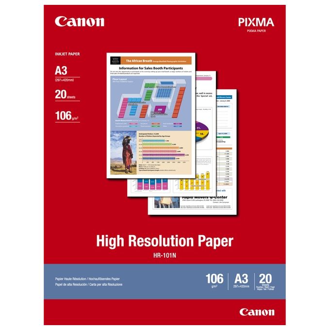 Canon Hr-101 A3 Carta 106gr. 20 Fogli