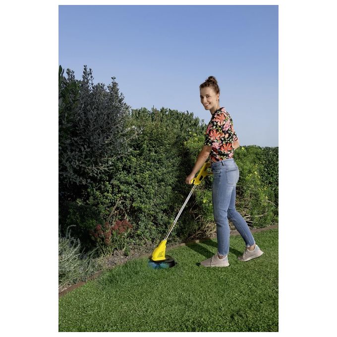 KÄRCHER 1.444-300.0 LTR 18-25 Tagliabordi a Batteria 18 V Diametro di Taglio 25 cm Velocita' 9500 rpm con Testina Ruotabile e Avanzamento Automatico del Filo colore Giallo