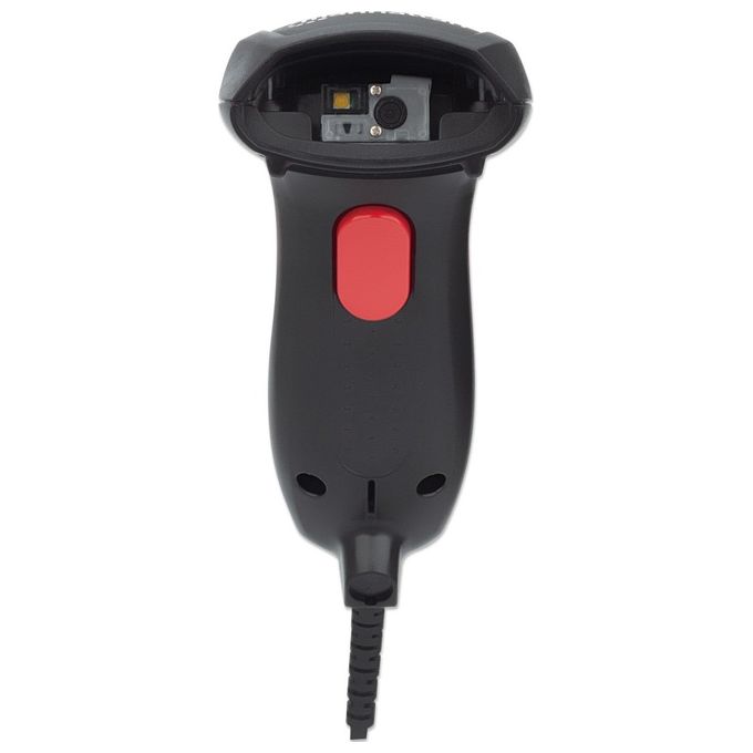 Manhattan, Lettore di Codici a Barre Portatile 1D 2D CCD Nero, USB