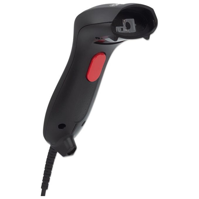 Manhattan, Lettore di Codici a Barre Portatile 1D 2D CCD Nero, USB