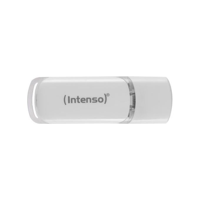 Intenso Flash Line 128Gb Chiavetta Usb Tipo C Super Speed Usb 3.1 Bianco
