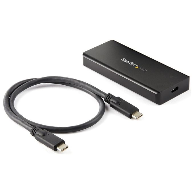 StarTech M2E1BRU31C Box Esterno SSD NVMe M.2 PCIe USB 3.2 Gen 2 10 Gbps Tipo C IP67 Resistente Acqua Polvere colore Nero