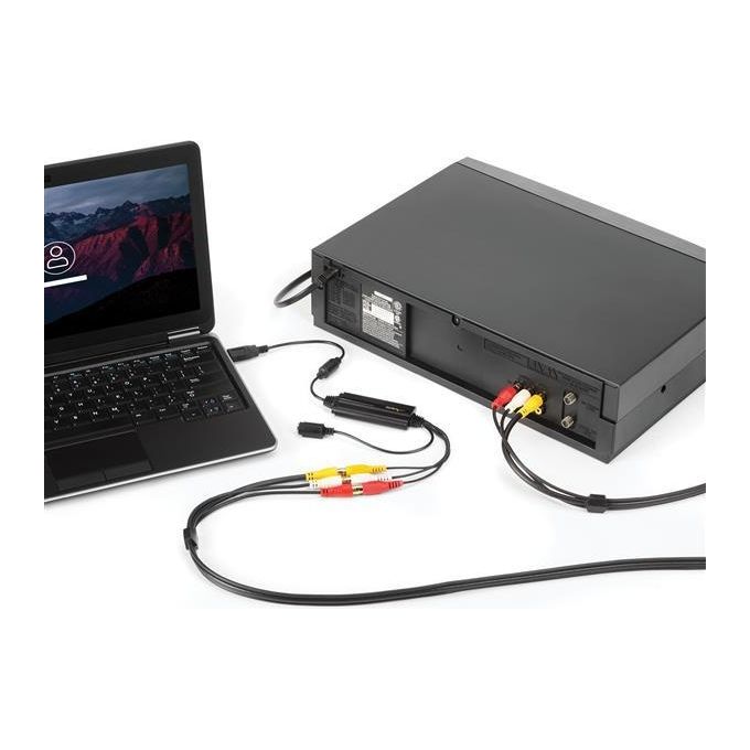 StarTech.com SVID2USB232 Adattatore di Acquisizione Video S-Video Composito USB 2.0 con Supporto TWAIN Risoluzione Massima 720 x 576 Pixel colore Nero