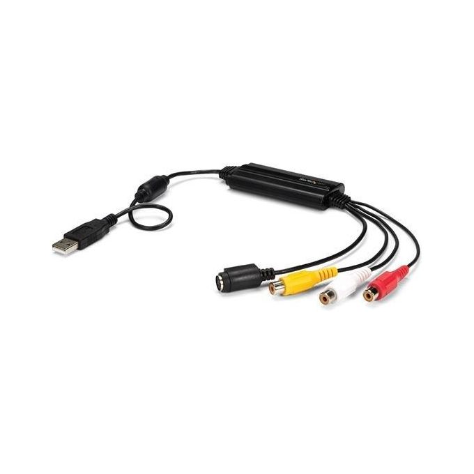 StarTech.com SVID2USB232 Adattatore di Acquisizione Video S-Video Composito USB 2.0 con Supporto TWAIN Risoluzione Massima 720 x 576 Pixel colore Nero