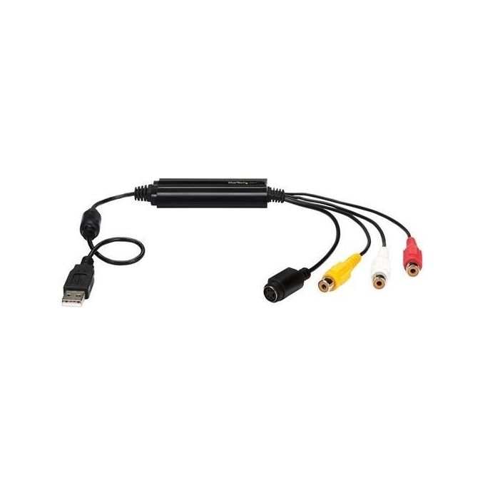 StarTech.com SVID2USB232 Adattatore di Acquisizione Video S-Video Composito USB 2.0 con Supporto TWAIN Risoluzione Massima 720 x 576 Pixel colore Nero