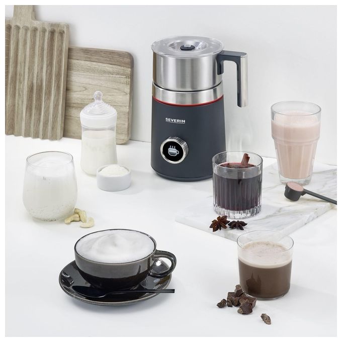 Severin SM3587 Spuma 700 Plus Montalatte 700 ml 13 programmi Acciaio inox colore Nero