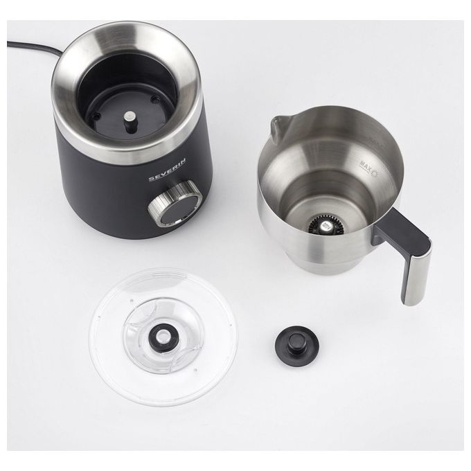 Severin SM3587 Spuma 700 Plus Montalatte 700 ml 13 programmi Acciaio inox colore Nero