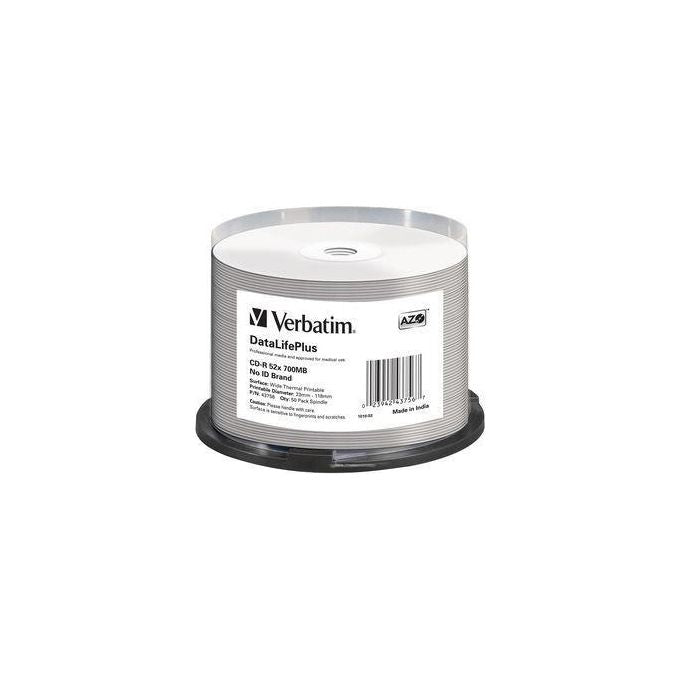 Verbatim Campana 50 Cdr Stamp.termica White