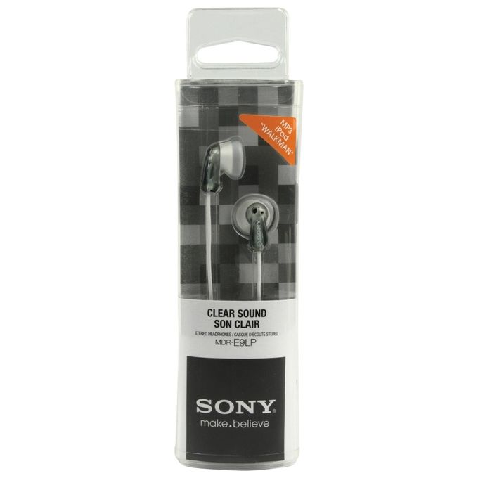 Sony MDRE9LPH Auricolari In-ear Cablati Jack 3.5mm Driver 13.5mm 104 dB 1.2 m colore Grigio Bianco