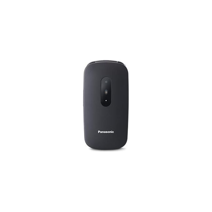 Panasonic KX-TU446EXB Telefono Cellulare per Anziani a Conchiglia 2.4'' Bluetooth Chiamata Emergenza 600h Standby colore Nero
