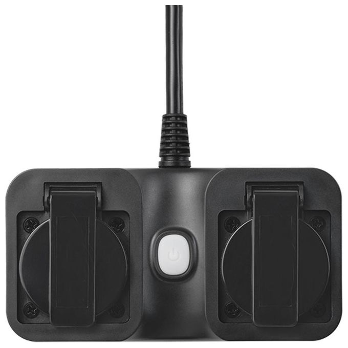 Edimax SP-1122WTO Presa Intelligente Wi-Fi Smart Home 2300 W Interno Esterno 2 Prese EU Alexa Google colore Nero