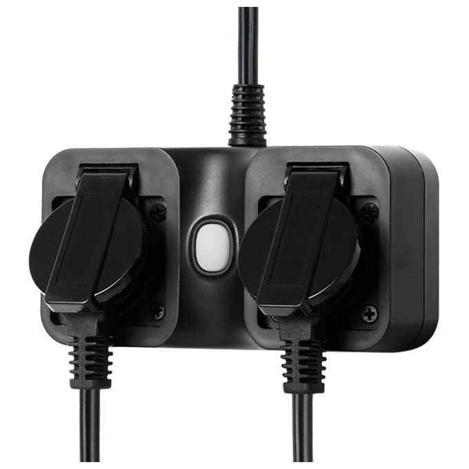 Edimax SP-1122WTO Presa Intelligente Wi-Fi Smart Home 2300 W Interno Esterno 2 Prese EU Alexa Google colore Nero