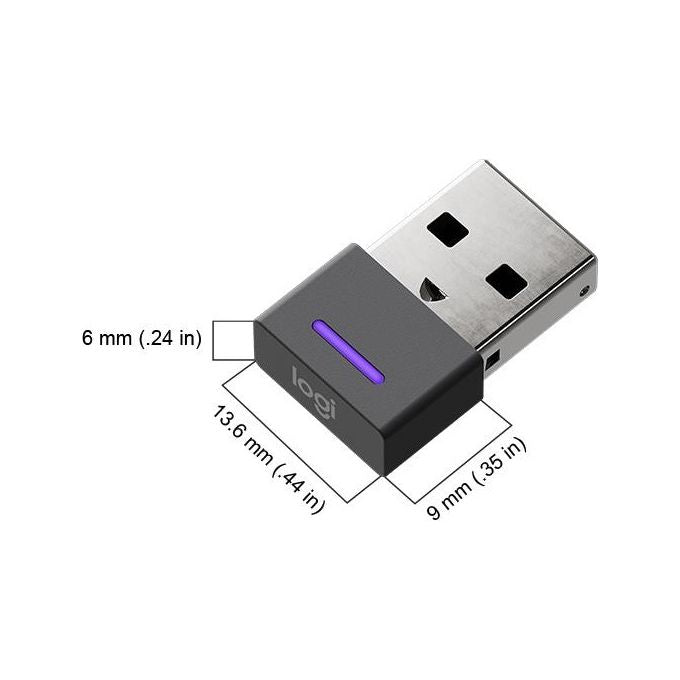 Logitech 981-000897 Zone Wireless Ricevitore USB Bluetooth 5.0 30 m colore Grafite